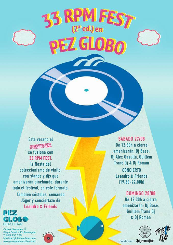 33_Rpm_Fest's tweet photo. Ya tenemos el cartel de nuestra segunda edición @33_Rpm_Fest será en @PezGloboBB https://t.co/Ouxof7fSO2