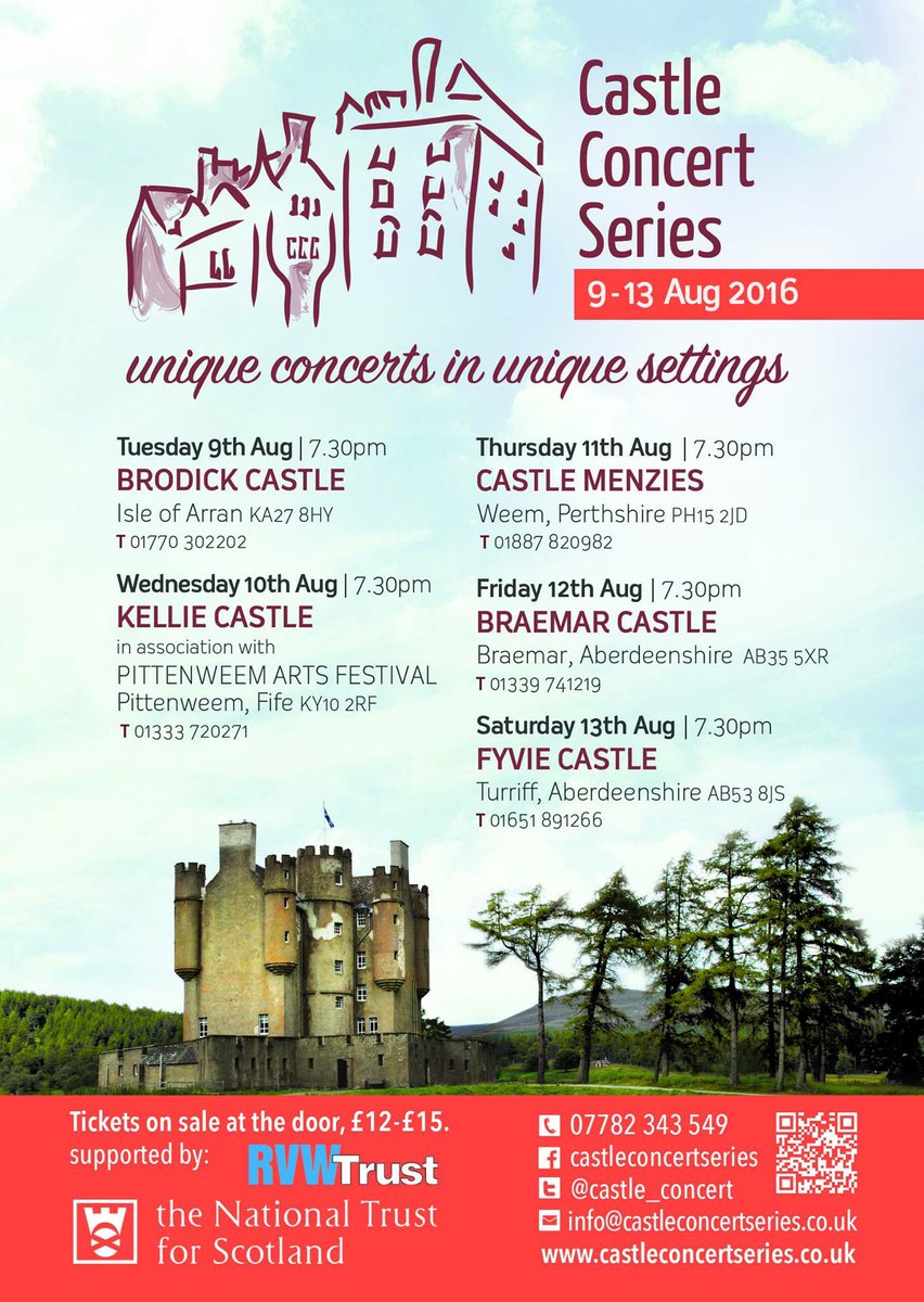 VisitAberfeldy's tweet photo. Join @Castle_Concert at Castle Menzies #Aberfeldy tomorrow #Events #Perthshire #Concert https://t.co/qc040j49y3 https://t.co/Ngpuwf096d