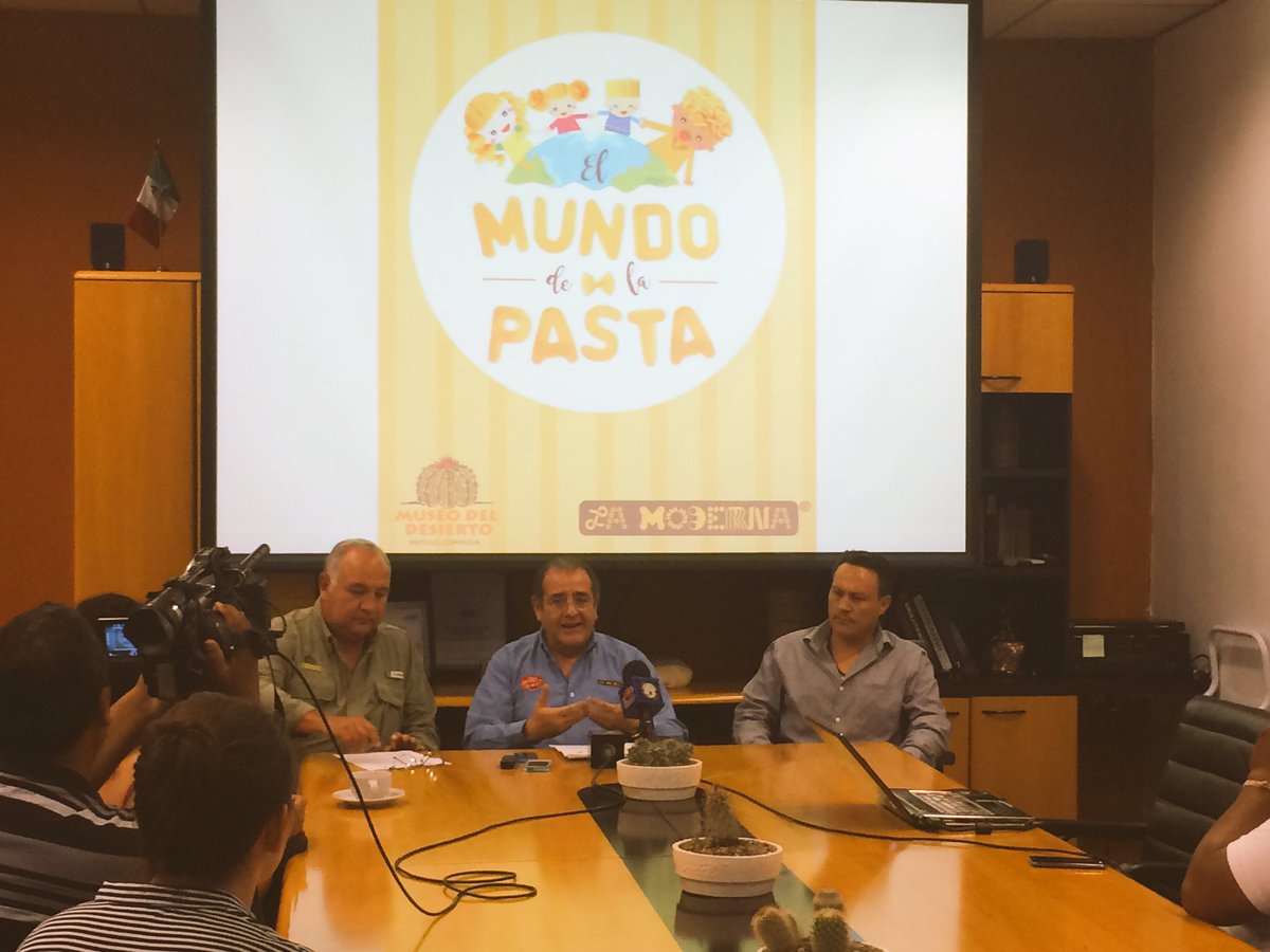 museodeldesiert's tweet photo. Estamos en Rueda de Prensa anunciando la exposición El Mundo de la Pasta! De agosto a octubre en MUDE 🍝 @LaModernaMx https://t.co/icaJa2sv5E