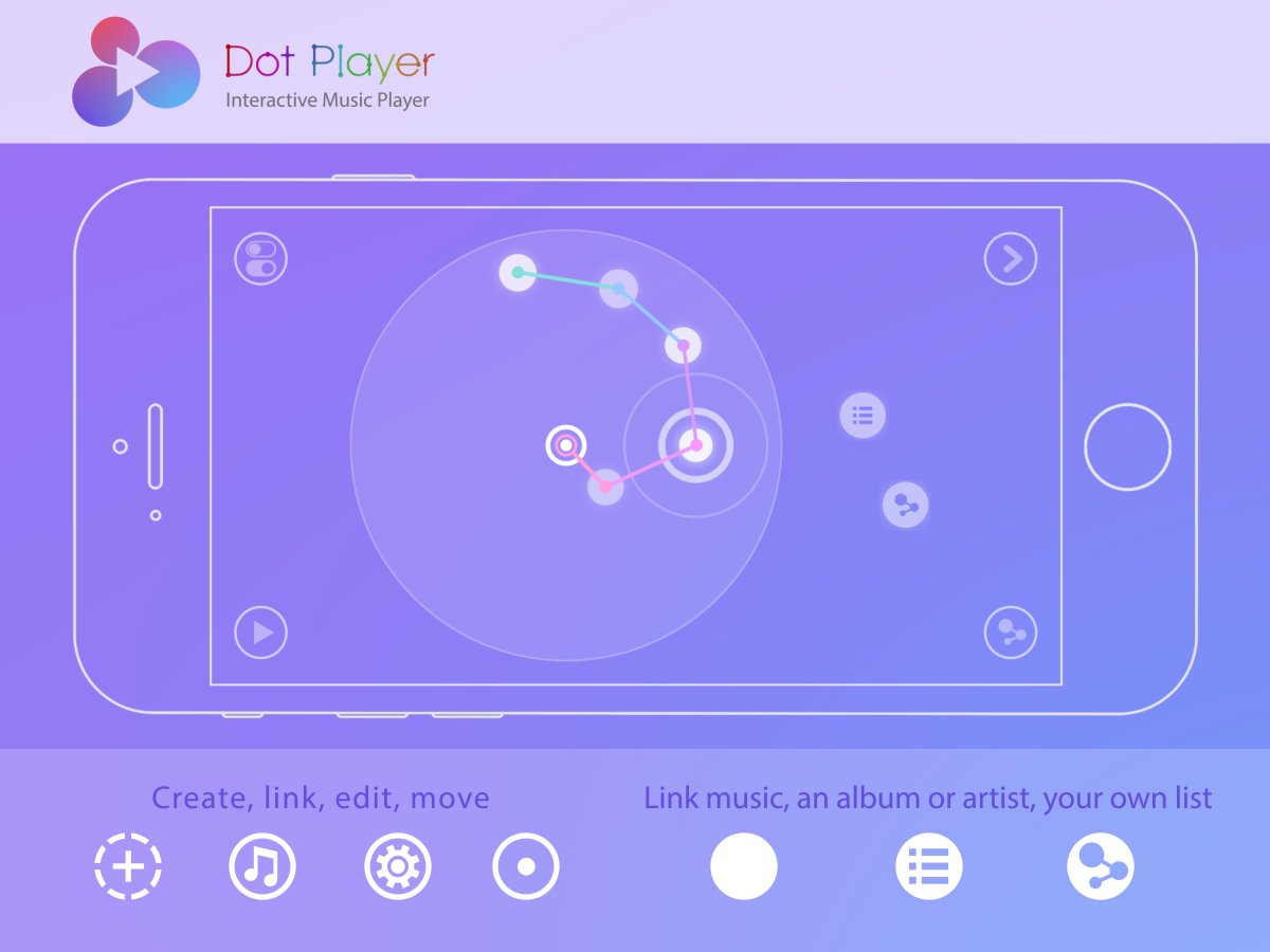 dotplayer_app's tweet image. DotPlayer offers an easy, interactive and visualized interface to create your own music playlists.