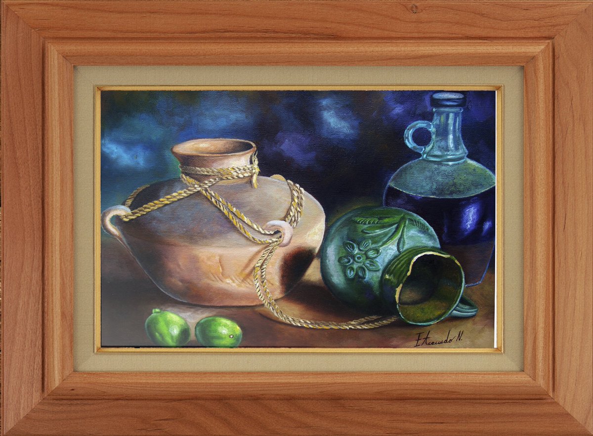 jarrito oaxaqueño oleo sobre tela