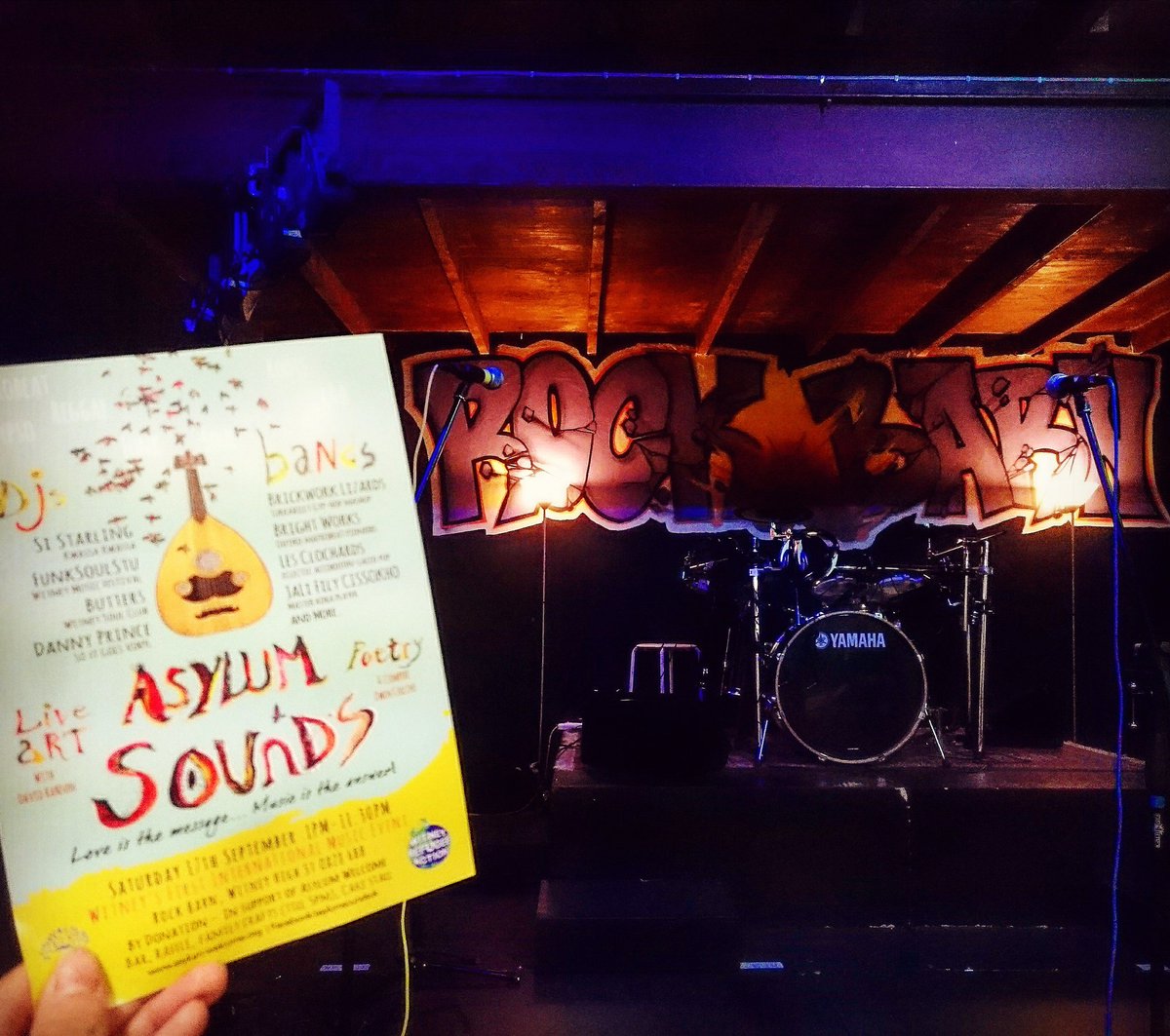 witneyrefaction's tweet photo. It's all coming together! Asylum Sounds in the Rock Barn, Witney 17/09/16

#asylumwelcome #chooselove https://t.co/paD3lPSLds