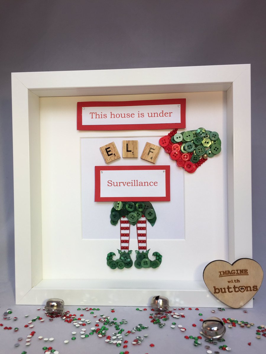 Christmas frame 🎅🏻 #etsyseller #Christmas #elf #handmadehour #womaninbiz #craft