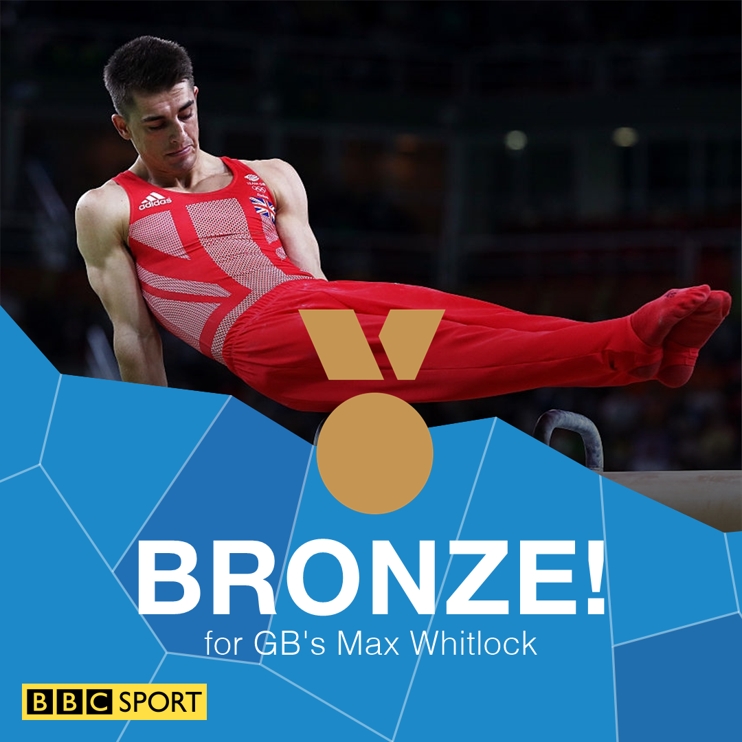 BBCSport's tweet photo. It's another medal for GB!

Max Whitlock gets a historic gymnastics bronze 🏅🇬🇧

https://t.co/P9QwablMTK #Rio2016 https://t.co/DcKov9ESyj