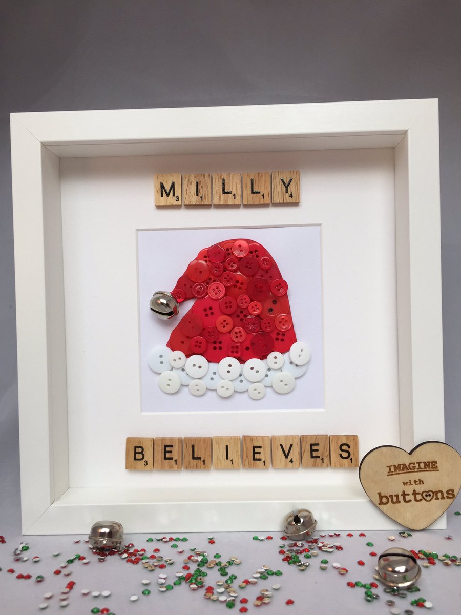 Christmas believe frame 🎅🏻#santa #womeninbiz #Christmas #gift #handmade