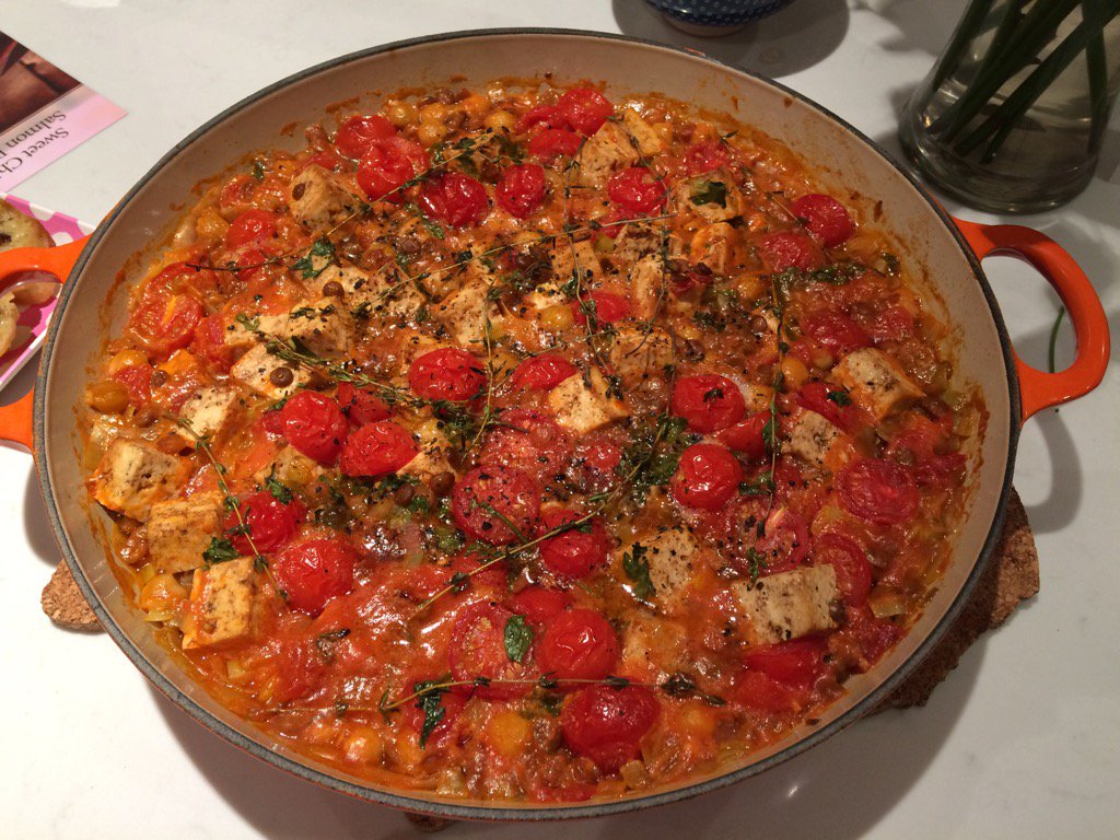 Scrummy tofu casserole <a href="/Fearnecotton/">fearne cotton</a> thank you! X