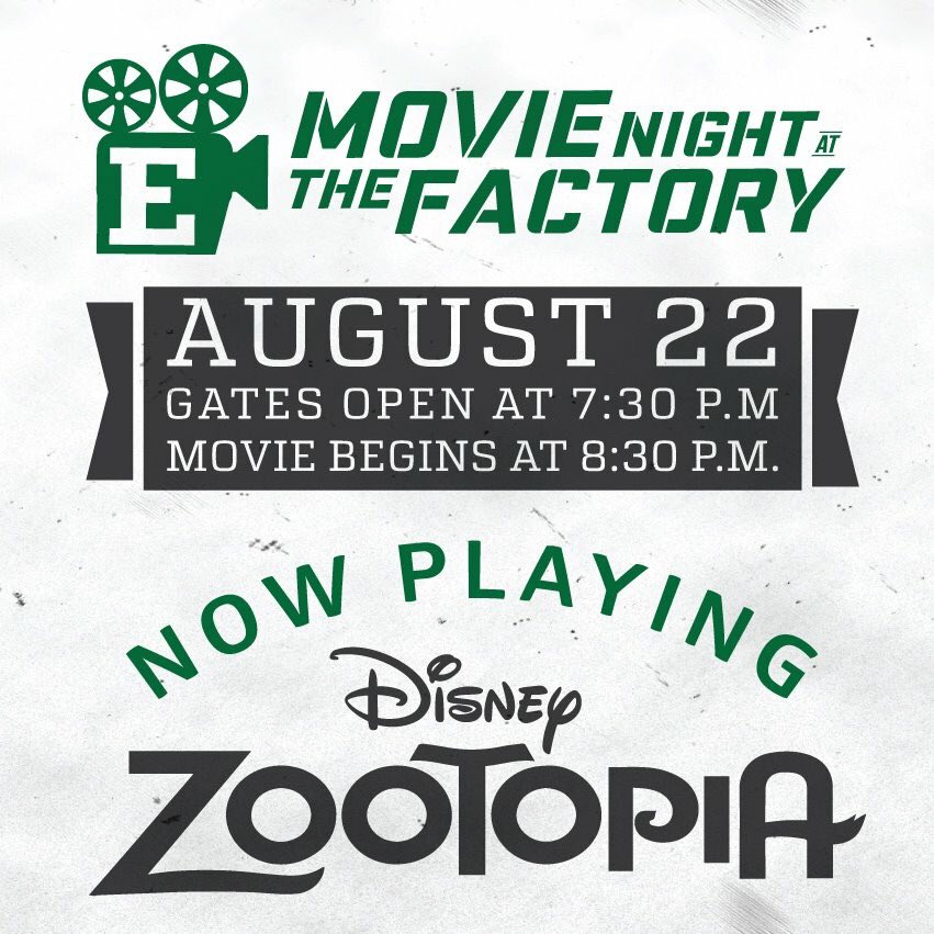 EMU_EagleNation's tweet photo. $5 admission donated to @EMUSAAC! Join us to watch Zootopia on The Factory Lawn! https://t.co/Es23IYgTbx