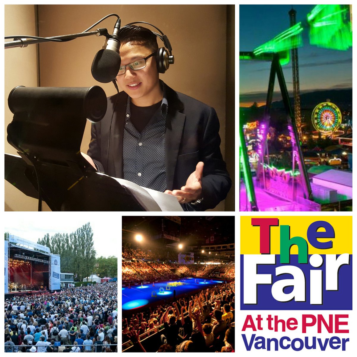 KevinLimOnAir's tweet image. Being a life-long fan, I've had the dream of becoming the park voice of the PNE. THRILLED to announce it came true ☺