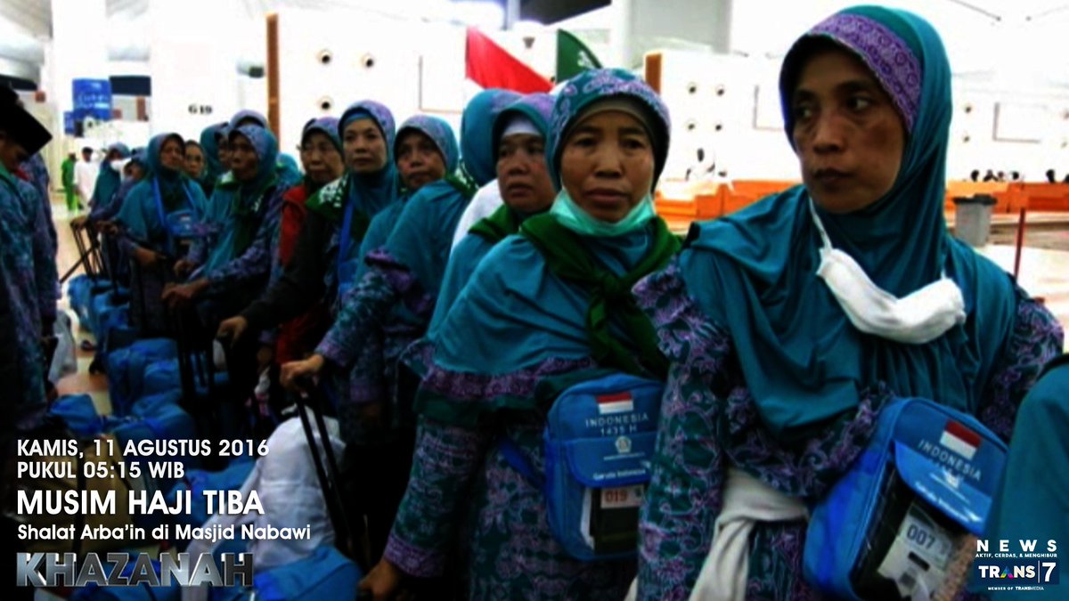 7_khazanah's tweet photo. Assalamu'alaikum Wr. Wb. @7_khazanah hadir dgn tema "Musim Haji Tiba", pukul 05:15 WIB @TRANS7 https://t.co/He00FvbB1d