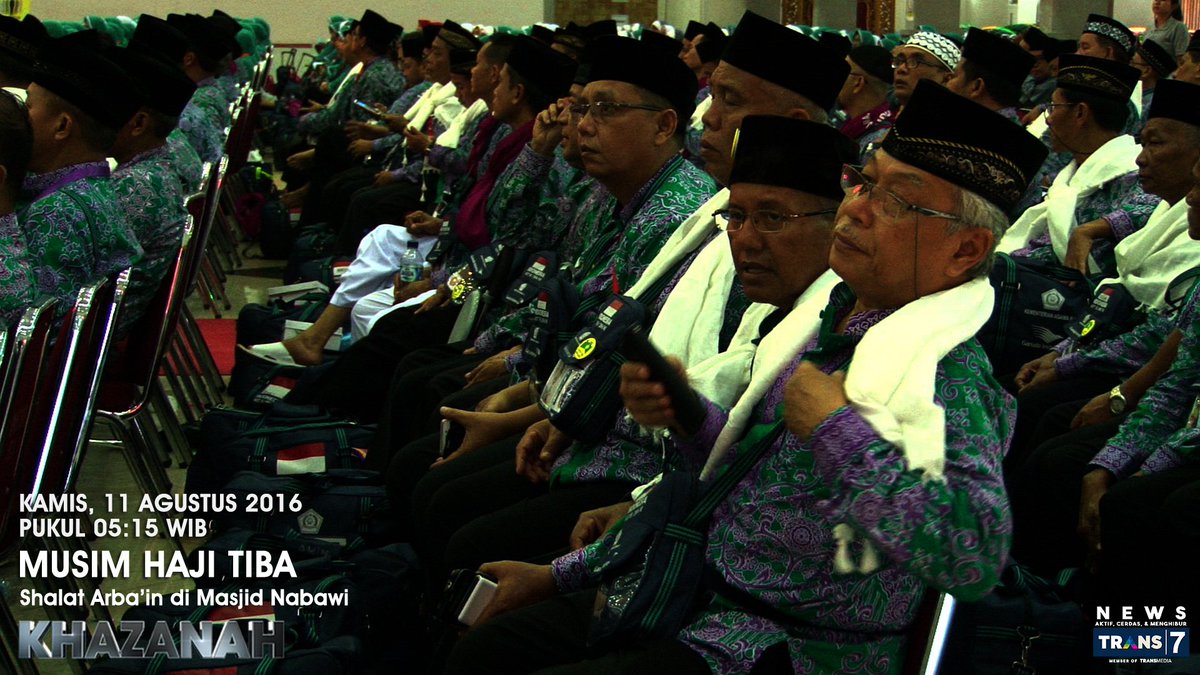 7_khazanah's tweet photo. Assalamu'alaikum Wr. Wb. @7_khazanah hadir dgn tema "Musim Haji Tiba", pukul 05:15 WIB @TRANS7 https://t.co/He00FvbB1d