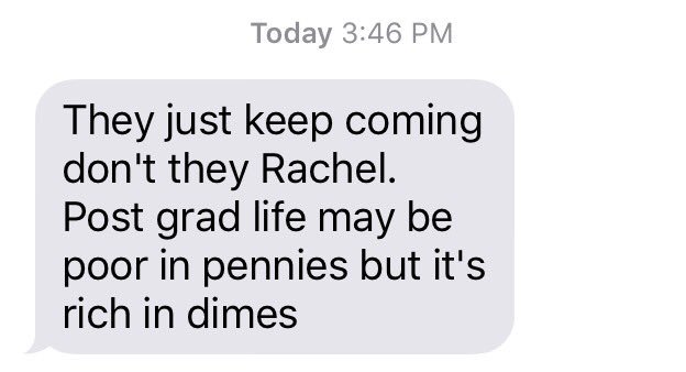 RachelRant's tweet image. My brother's thoughts on my love life this summer #textsfromAlex