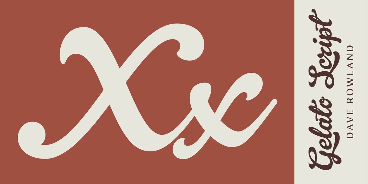 grshutters's tweet photo. #26letterchallenge Day 24: @SchizotypeFonts’ Gelato Script—even on screen the “ink” seems wet! https://t.co/ejbKW85TP9