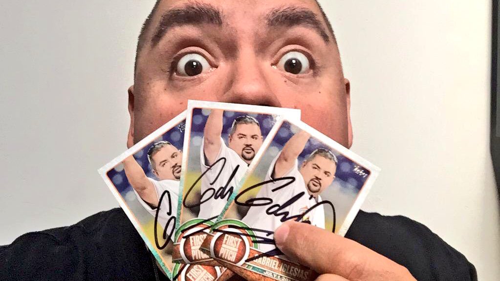 fluffyguy's tweet photo. RT 4 ur chance to WIN a signed Fluffy baseball card #GabrielIglesias https://t.co/GTv6CNlSO6