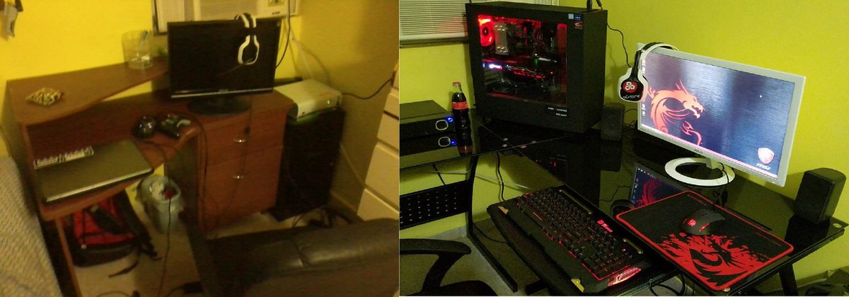 KevLouDy's tweet image. Before and after. 4 years in between. #CODFree #MSI1070 #PCGaming