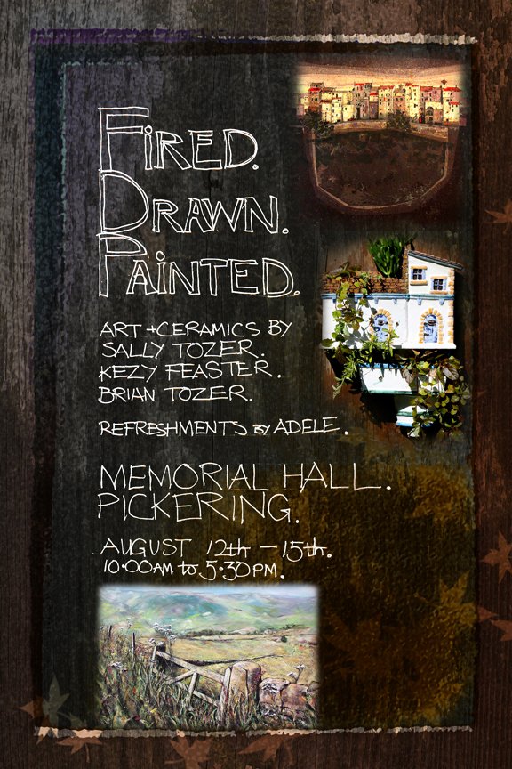 kezyfeasterart's tweet photo. Delighted to announce new exhibition with Brian and Sally Tozer this weekend at Pickering Memorial Hall. https://t.co/M6jpf0gybz
