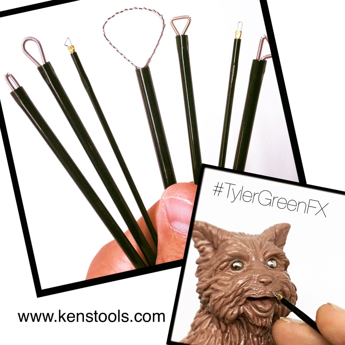 TylerGreenFX's tweet photo. @KensTools are the best sculpting tools out there!!! Get yours today! #kenstools #tylergreenfx https://t.co/Uqq6SmWSNi