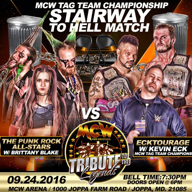 MCWWrestling's tweet photo. #EricChapel & @Untouchable1_DM take on #DrakeCarter & @ShaunCannon in a #StairwayToHell match on 9/24! #PRAS https://t.co/wnrsotHFnq