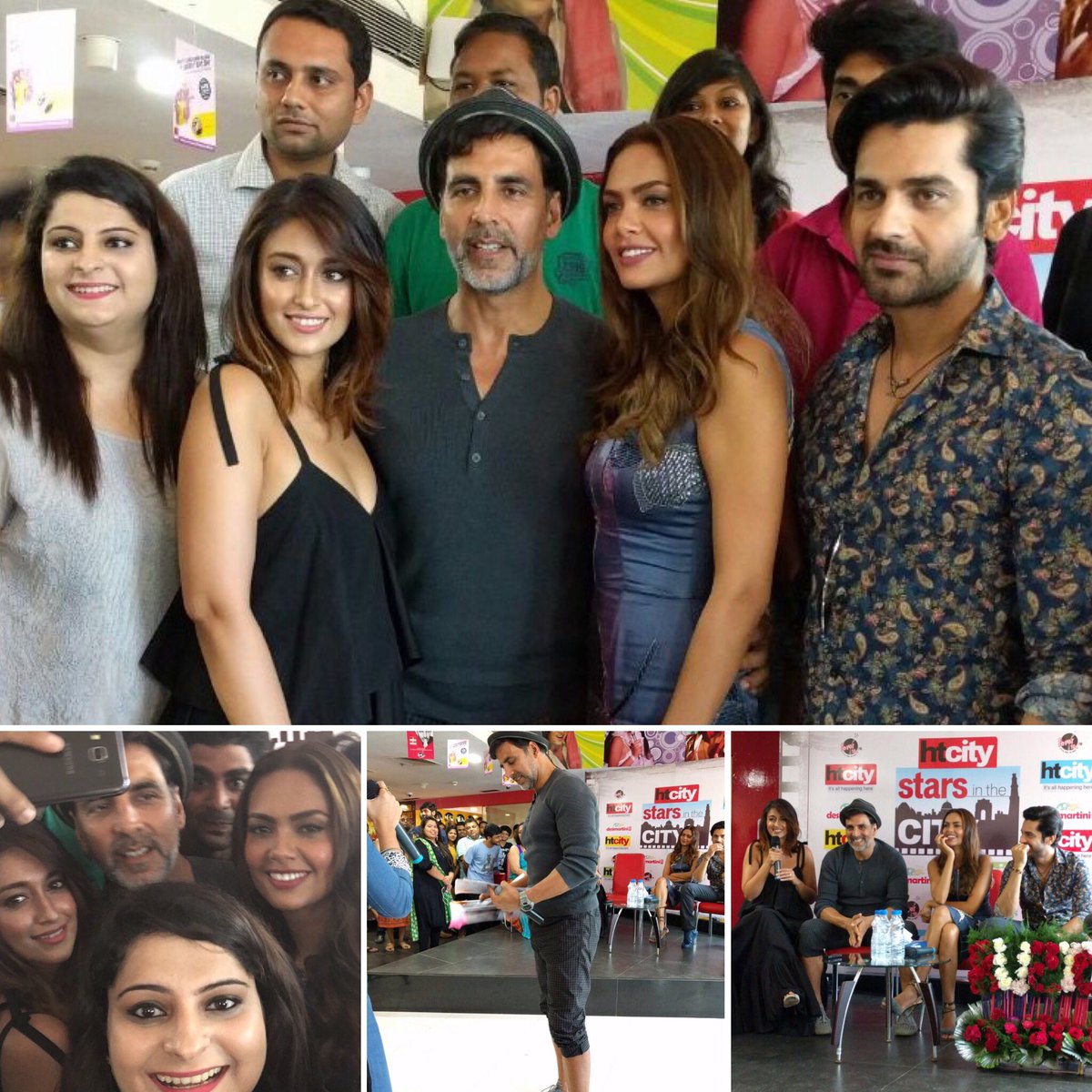 RichaMMalhotra's tweet photo. Dream of meeting Khiladi of Bollywood @akshaykumar comes true 😍 N as a bonus u gt 2 meet d cast too #2DaysToRustom https://t.co/tj40p1VGDk