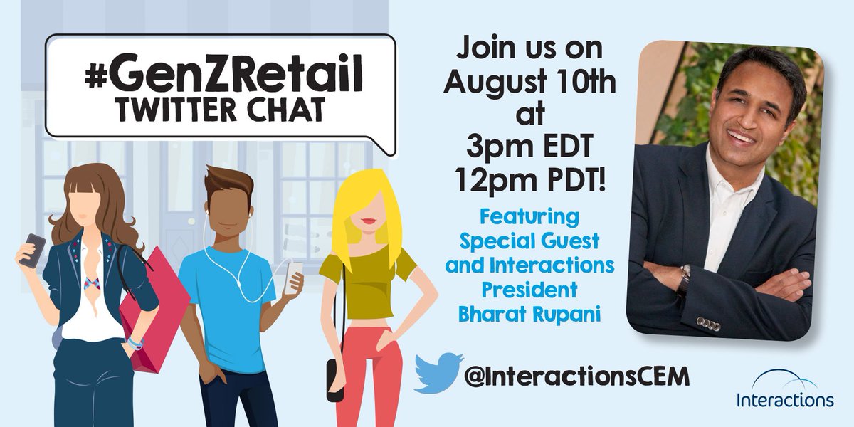 InteractionsCEM's tweet photo. The #GenZRetail Twitter Chat starts in just under an hour! Do you have your questions ready? https://t.co/VLeISEKuRL