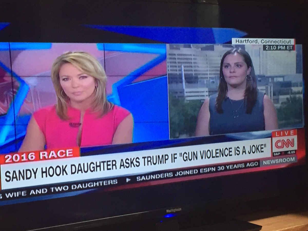 AshleyCech's tweet photo. That's my girl: @EricaSmegs articulating why gun violence is NOT a joke on @BrookeBCNN #GunSense #ImWithErica https://t.co/pXqDt5F9XU