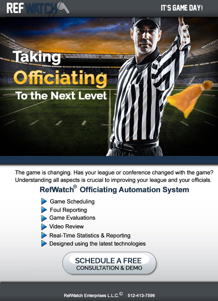 RefWatch1's tweet image. The game has changed.  Is officiating changing with the game?
#GameDay