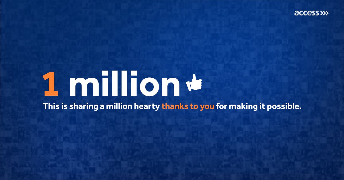 We are 1 Million LIKES on Facebook