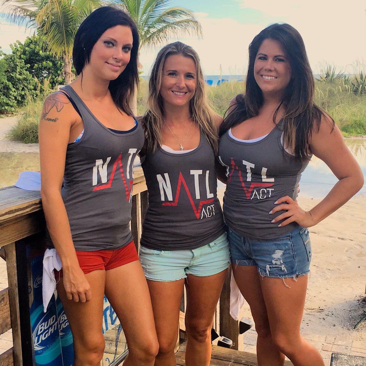 NATLAct's tweet photo. The lovely ladies of @TOASTEDMONKEY12 reppin'. Get your @NATLAct shirts &amp; tanks NOW, at any show. #NATLAct https://t.co/OVLAIctIym