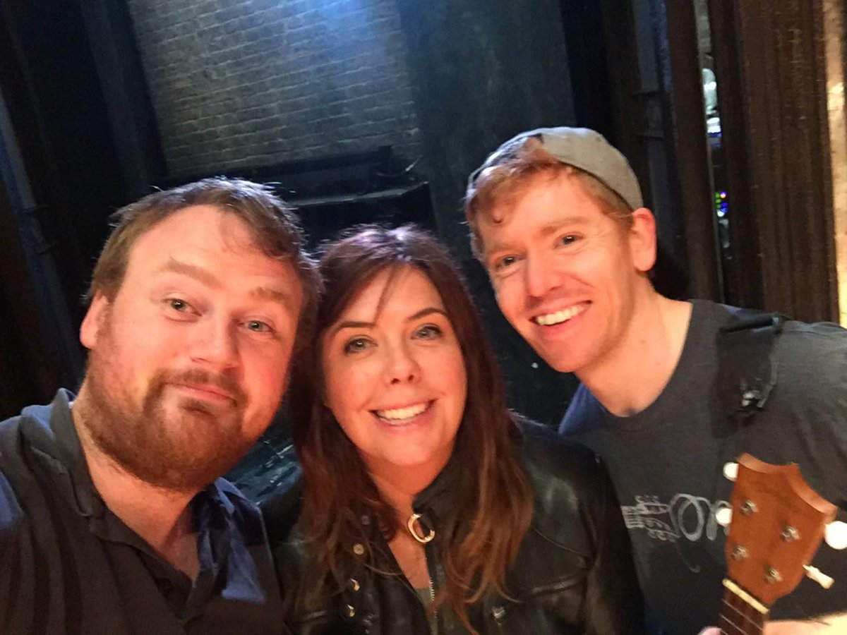 tammybtweets's tweet photo. Three #Centralites (alum) met &amp; work on @OnceMusicalDub @mick_mahony. #RCSSD #OnceinDublin. All the world's a stage💜 https://t.co/oaJWEgt1Mv