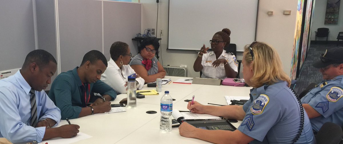 OLADCGov's tweet photo. @DCPoliceDept Capt. Crawley public safety meeting with @OLADCGov @dcmoapia @DCMayorOAA @DCLGBTQ #safestrongerDC https://t.co/T7P5yKRn2K