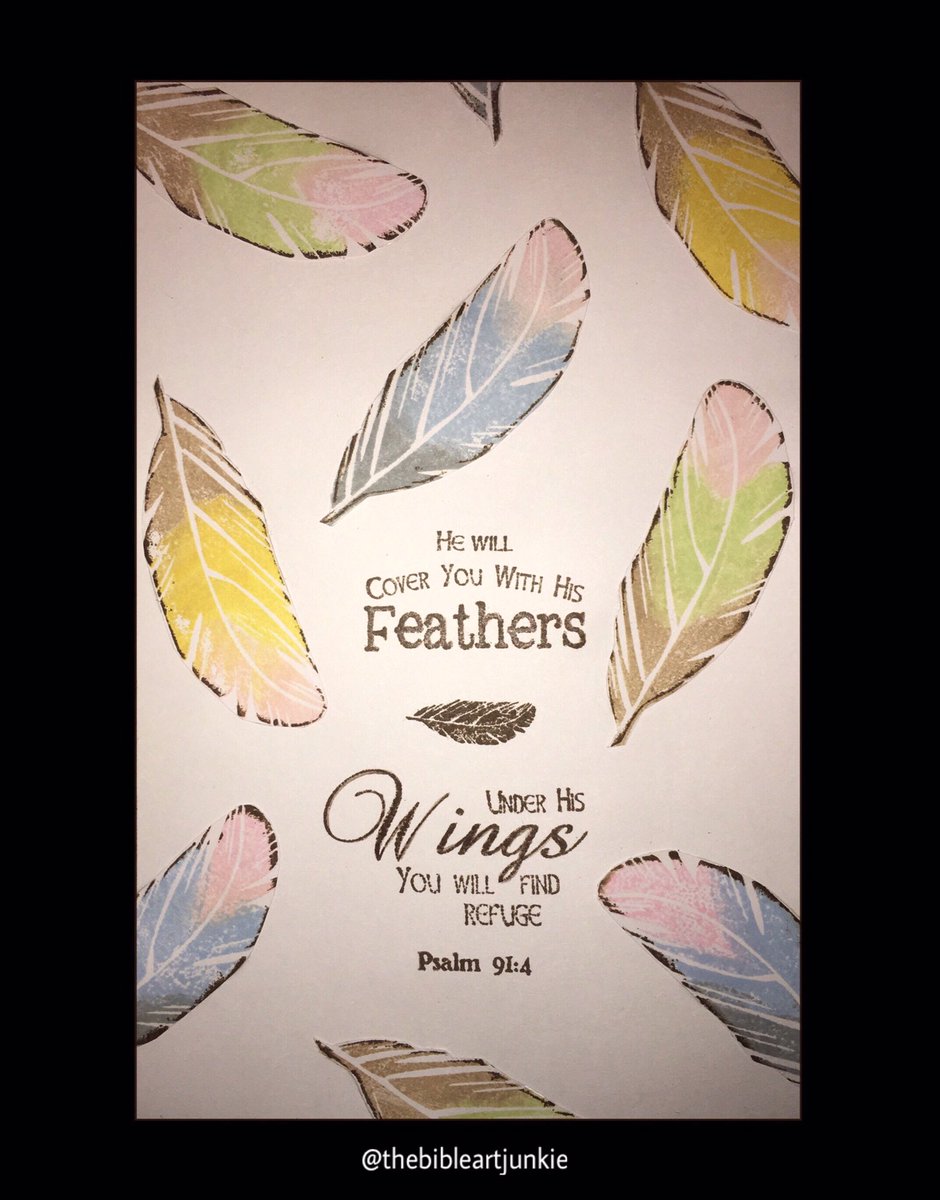 BibleArtJunkie's tweet image. #Psalm91v4 #ScriptureArtJournal #TheBibleArtJunkie #BibleArtJunkie #ScriptureArt #BibleArt #BibleArtJournaling