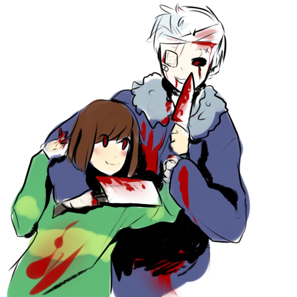 LIilalis's tweet photo. ?
#sans #horrortale #chara  #crossover #horror_sans https://t.co/SlD2uSsyta