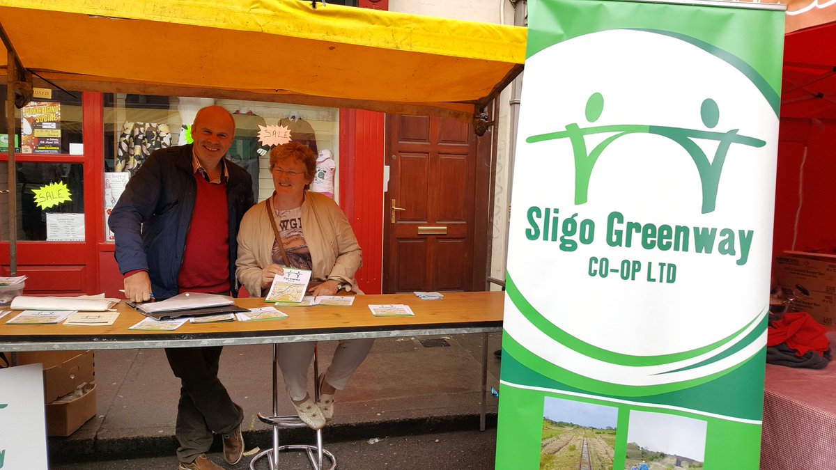 GreenwaySligo's tweet image. We got such a great reaction at the @tubbercurry_ie old fair day today with our #Greenway Info Stand!