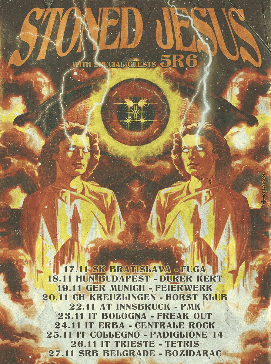 StonedJesusBand's tweet photo. European November Tour dates! Kharkiv's alternative prog quartet 5R6 to join us for all the shows
#ent2016 https://t.co/bD0bZTjvvp
