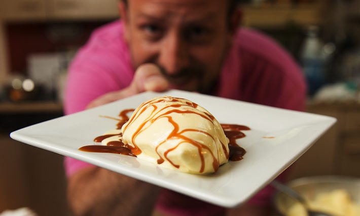A salted caramel ice cream recipe from chef Brook Harlan. bit.ly/2b8L15x
