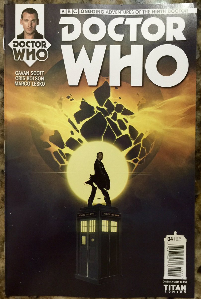 kenseysmom's tweet photo. Day. Made. #9isBack #DoctorWho #Ninth #OngoingAdventures 🤓💙🤓 Thanks, @ComicsTitan @cavanscott https://t.co/SGcA8f8TzS