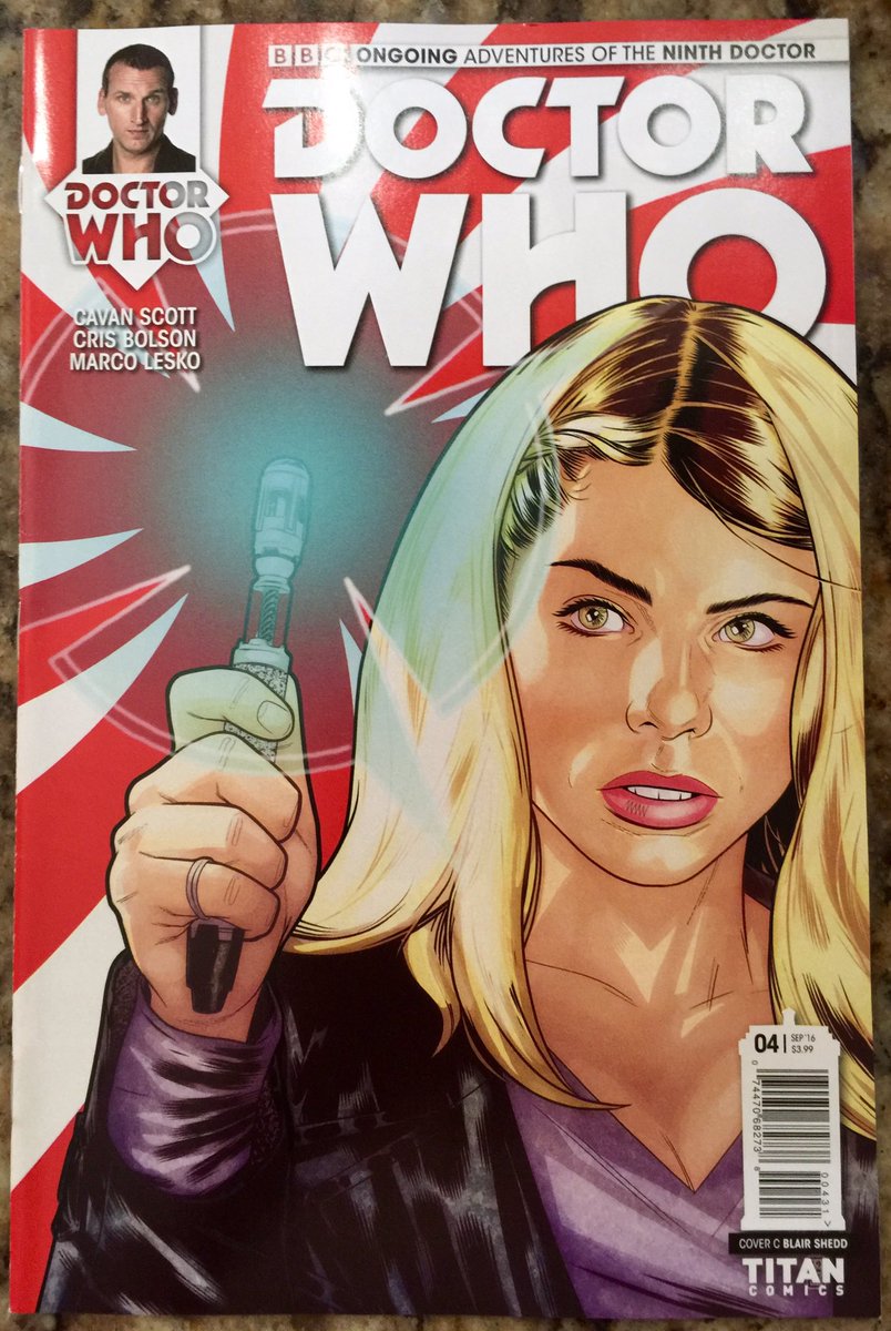 kenseysmom's tweet photo. Day. Made. #9isBack #DoctorWho #Ninth #OngoingAdventures 🤓💙🤓 Thanks, @ComicsTitan @cavanscott https://t.co/SGcA8f8TzS
