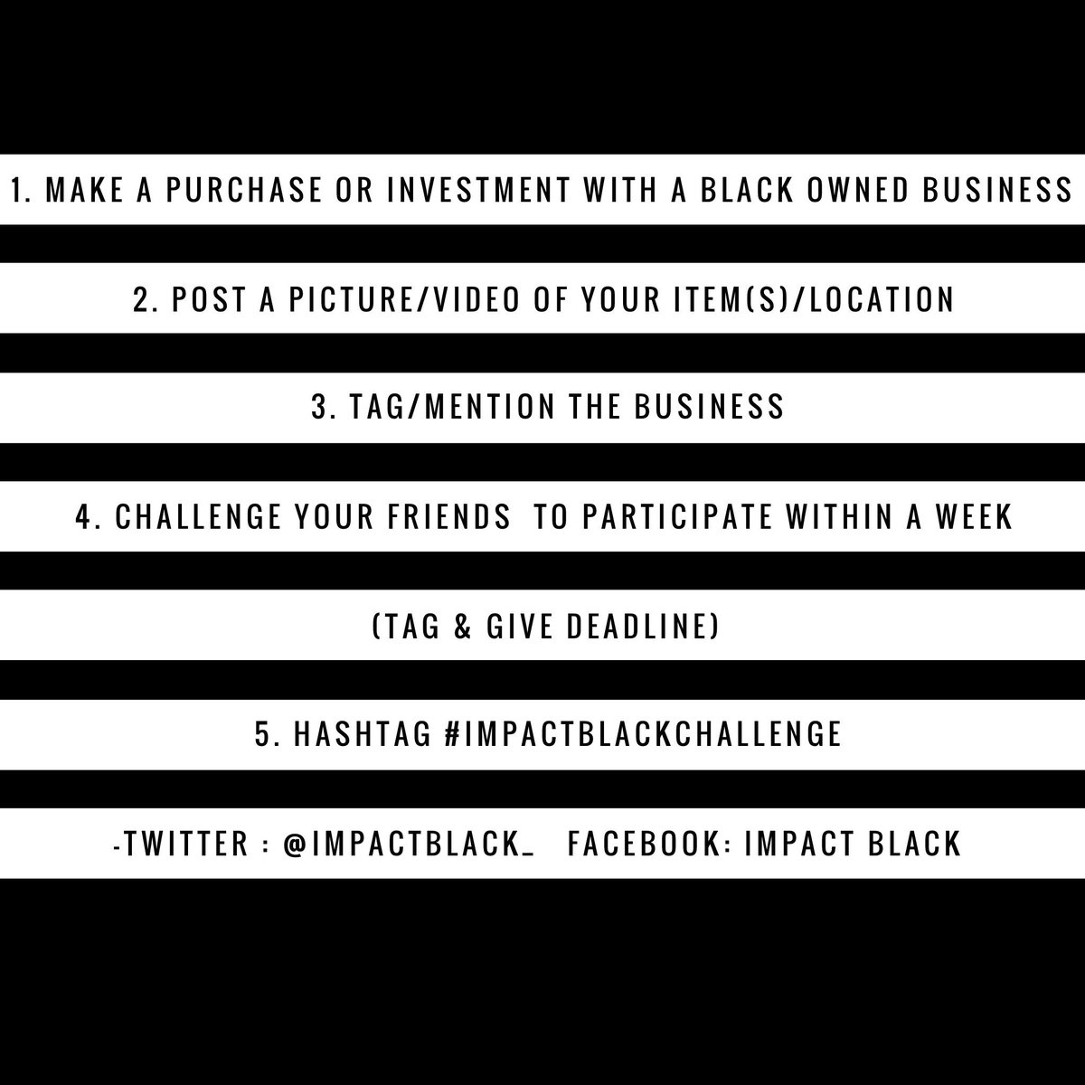 impactblack_'s tweet photo. Have you done the #ImpactBlackChallenge yet? What are you waiting for??? Instructions below! https://t.co/UvtqmEp63V