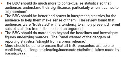 PJTheEconomist's tweet image. I was on panel reviewing BBC use of stats. Most important recommendations below. Report here bbc.co.uk/bbctrust/news/…