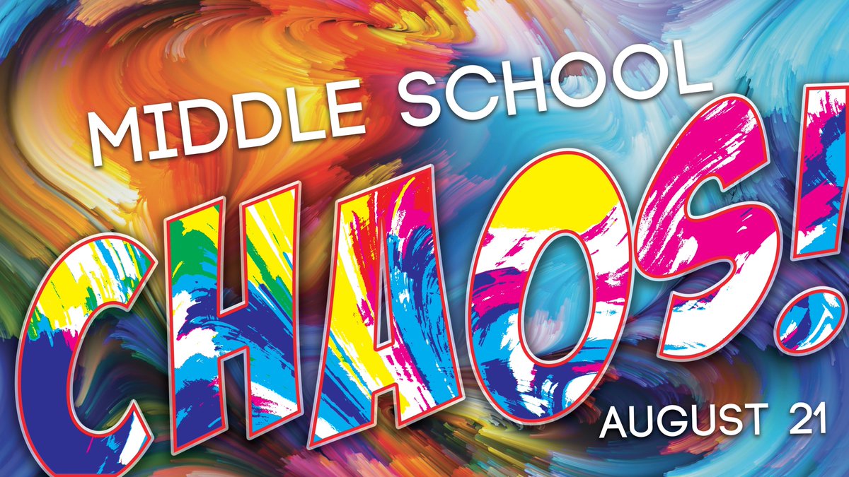 travisstudents's tweet photo. Middle School Chaos on August 21 for all rising 7th graders. Free pizza, shaving cream fight, and more. https://t.co/O4rLPGbTIW