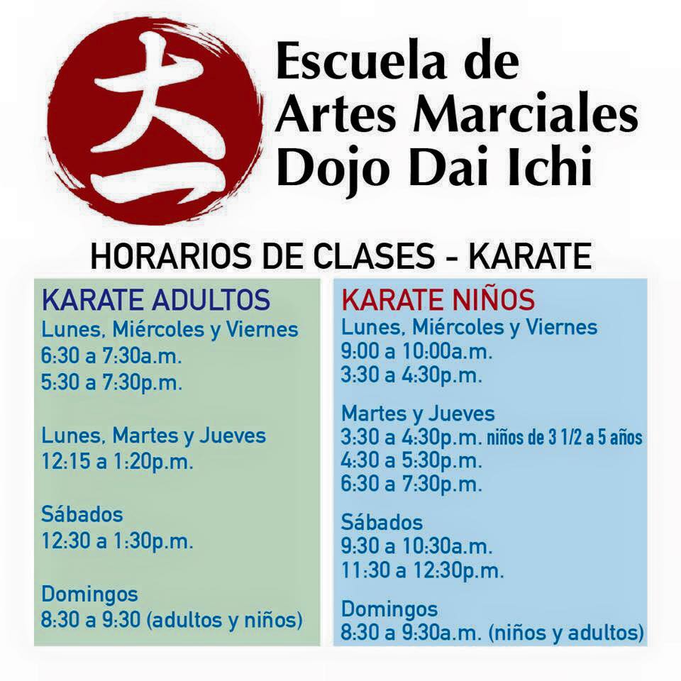 KarateDaiIchi's tweet photo. Horarios de Clases de Karate #karate #karateparatodos #karateparaniños #goju #kenkyukai #chacao #caracas https://t.co/3SIO5mUd7n