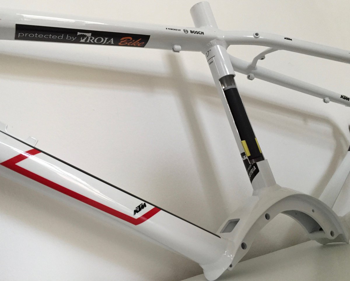 TrojaBike's tweet image. Troja Bike inside the frame (Marketing demo). Our sales partner KALOVEO shows TB this weekend to Austrian retailers