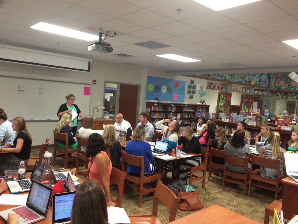TESPrincipal's tweet photo. PRE kicks off PD for the year! #pre1617 #inquiry #prepbl https://t.co/sd9XfEyz4g