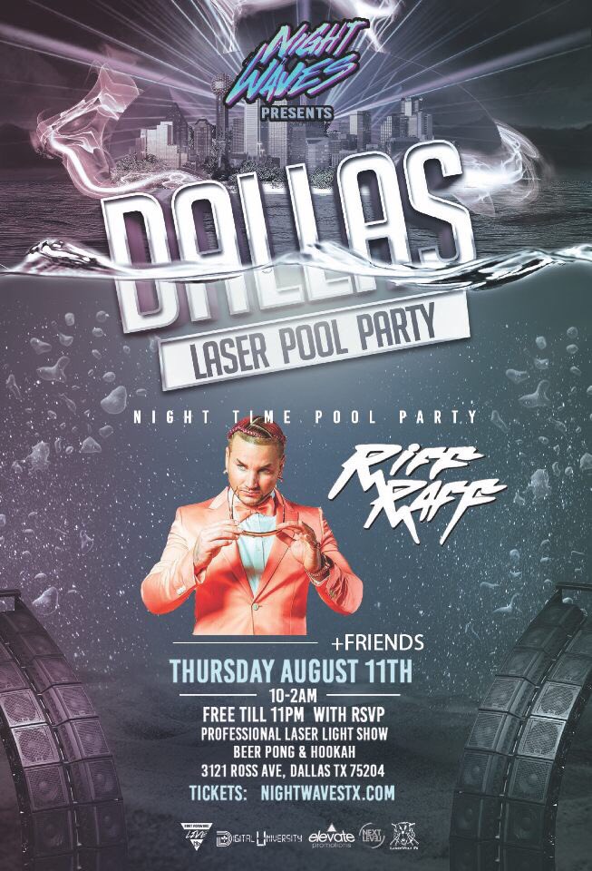 ElevateEntCo's tweet photo. SURPRISE
@JODYHiGHROLLER has been added to #DallasLaserPoolParty with @slicegang !
๐: https://t.co/sxOXUMAnCB https://t.co/5wb120G52o