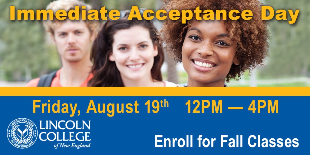 LCNESouthington's tweet photo. Join @LCNESouthington on campus Aug 19 for instant acceptance into the fall semester! #educationmatters https://t.co/KbWS3siWuk