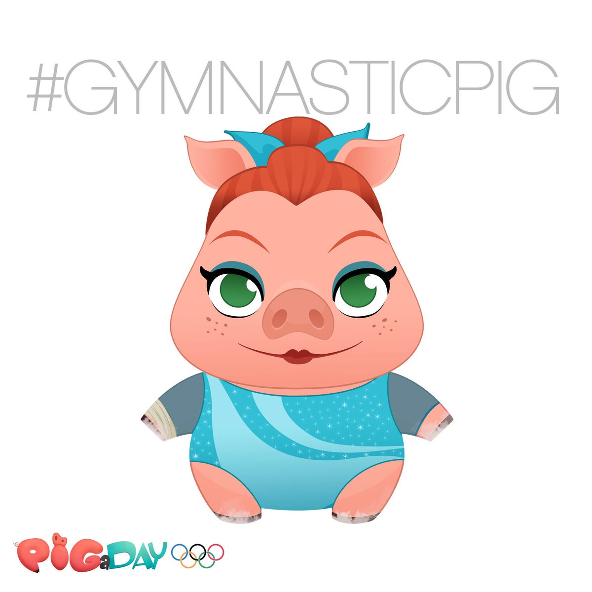 pigaday's tweet photo. Pig is a huge fan of the #Olympics games and decided to dress up as a #gymnasticpig!
#pigaday #Rio2016 #gymnastics https://t.co/KE76vKrHDW
