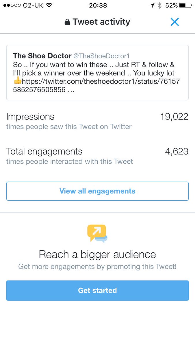 TheShoeDoctor1's tweet photo. So nearly 20k views .. So 200 more RTs &amp; I'll pick a winner .. https://t.co/TghDOFqp8m