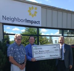 Thank you Bank of the Cascades for your support of NeighborImpact's Housing Program!