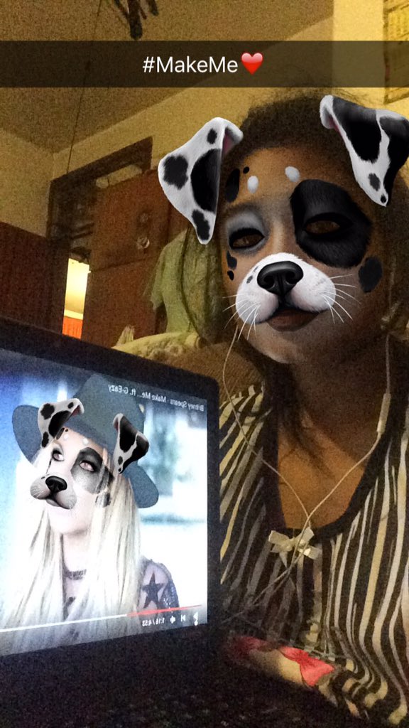 Prash_Maharaj's tweet photo. @TheBritneyArmy Love the Songโค๏ธโบ๏ธ& I had to also MAKE @britneyspears feel my filter too๐#MakeMeStreamingParty https://t.co/6G4lyEOO7h