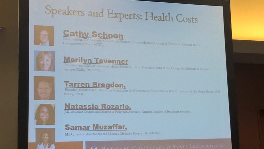 ESTXAdvocates's tweet photo. Targeting Health Care Costs at #NCSL2016 https://t.co/846Lc56qLH