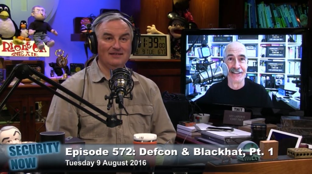 patrickenlow's tweet photo. Security Now 572: Defcon &amp; Blackhat, Part 1 https://t.co/OQbbitLjJs https://t.co/jNDlJ5L68d
